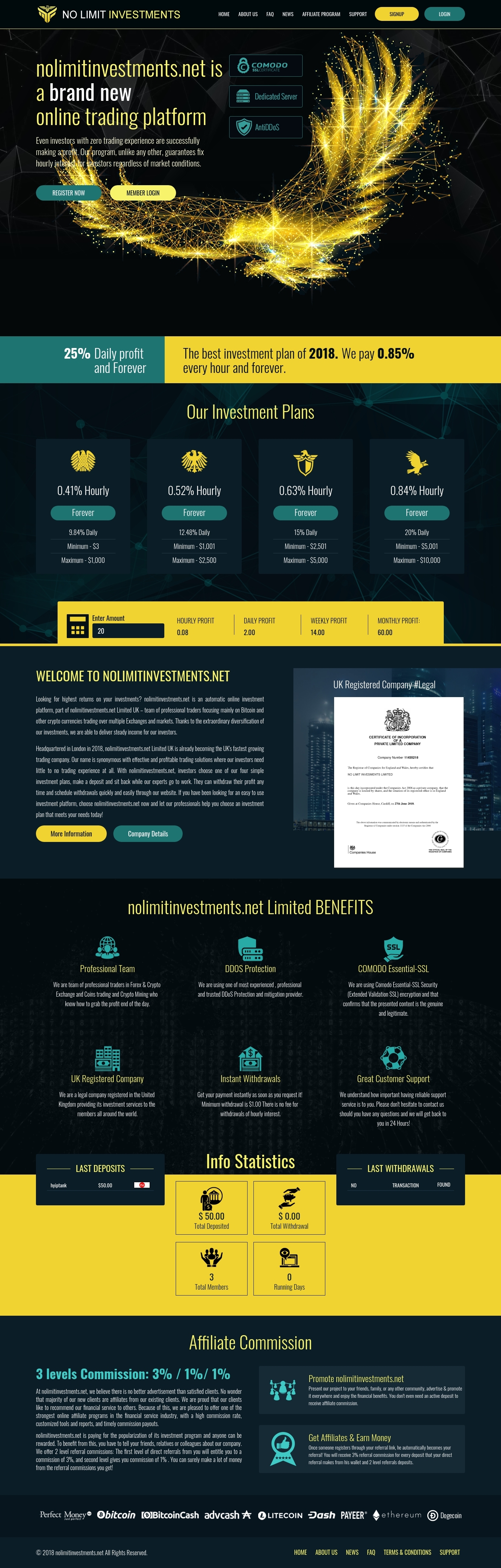 HYIP project Nolimitinvestments
