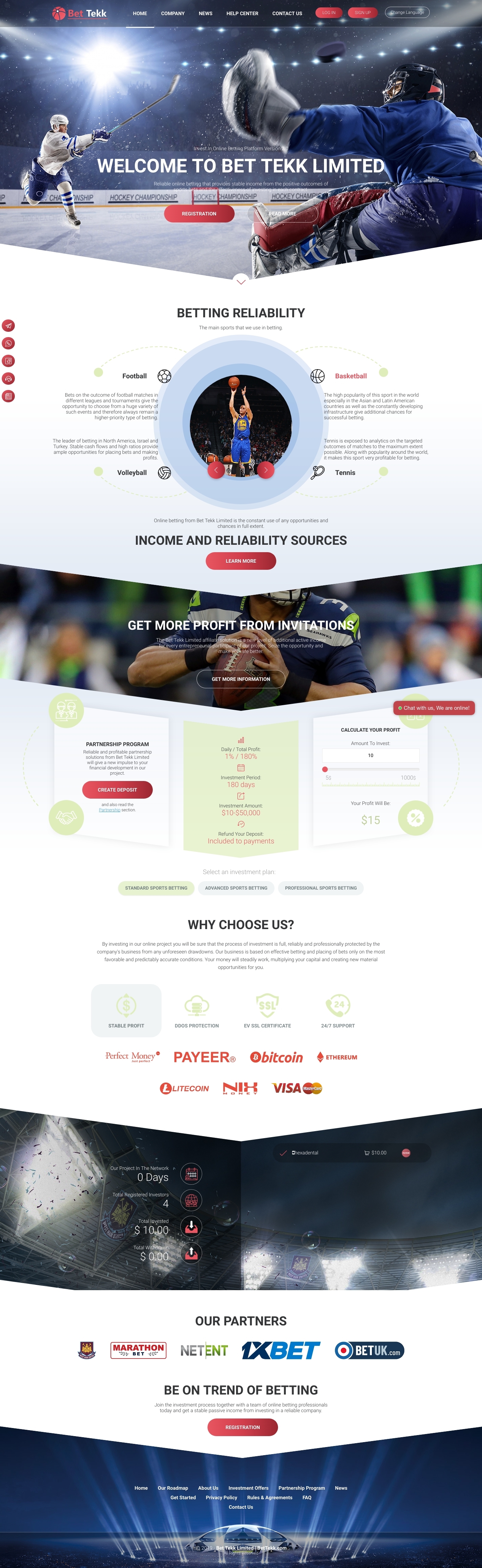 Gaming HYIP project Bet Tekk Limited