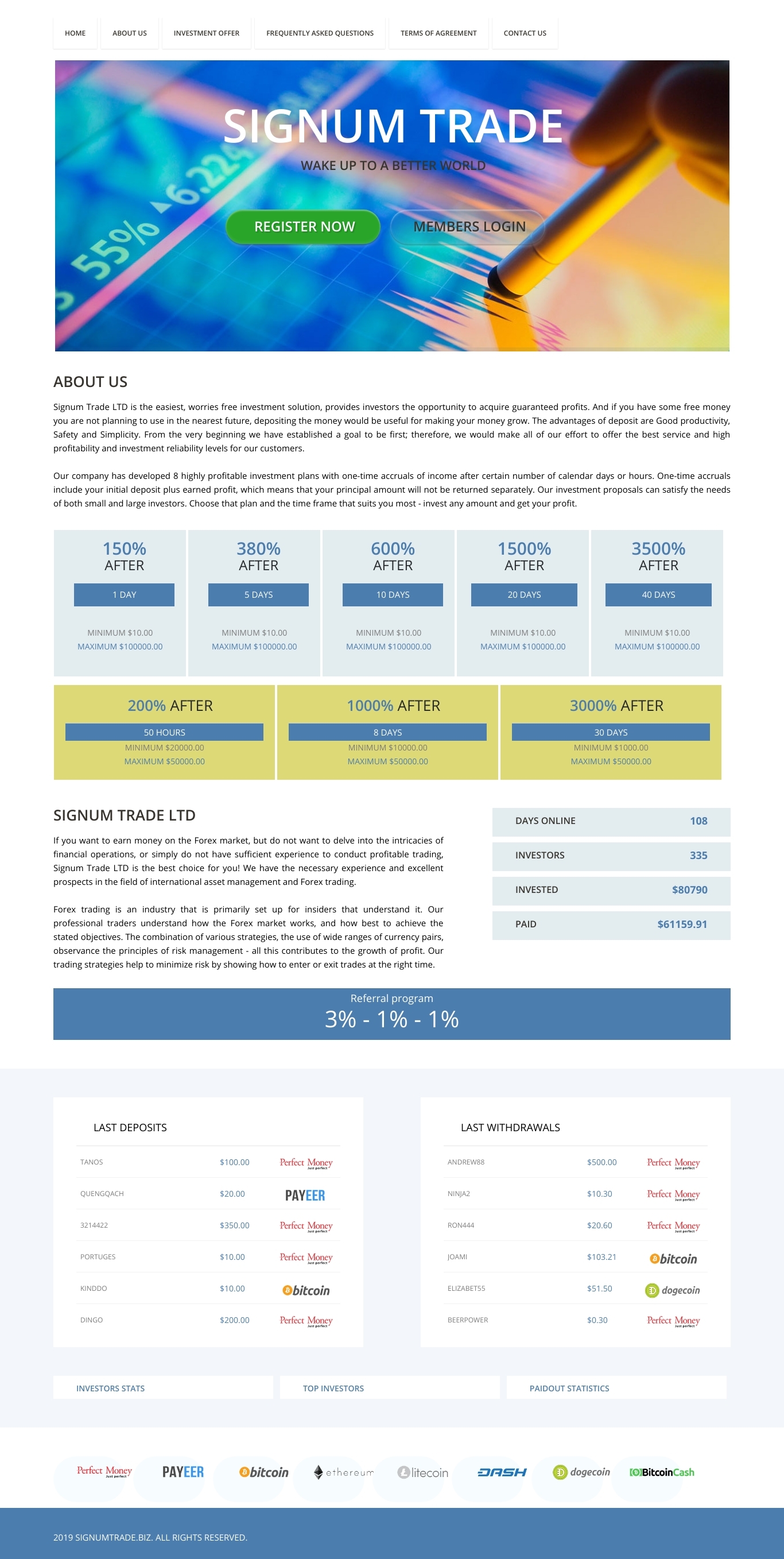 HYIP Signum Trade