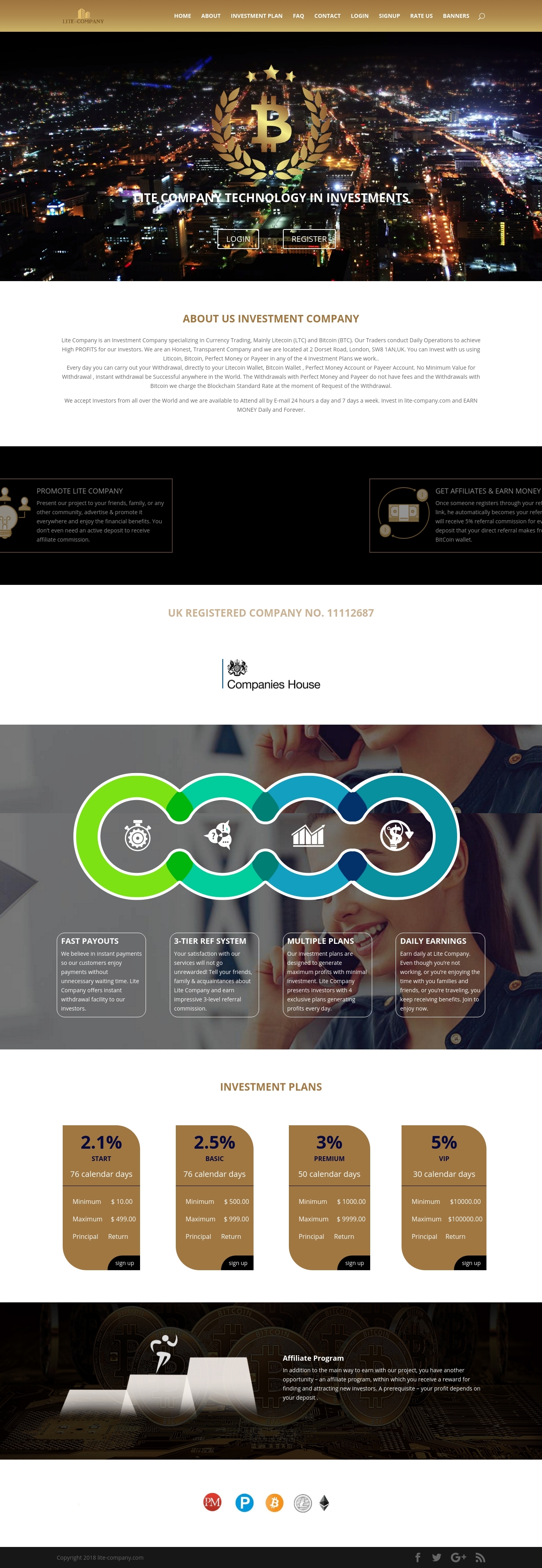 HYIP project Lite-Company