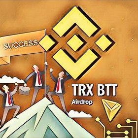 The first TRX BTT Airdrop from the Binance exchange has been received